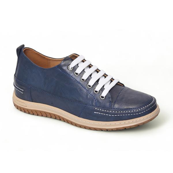 Giày cao 7cm thể thao màu xanh đế khâu