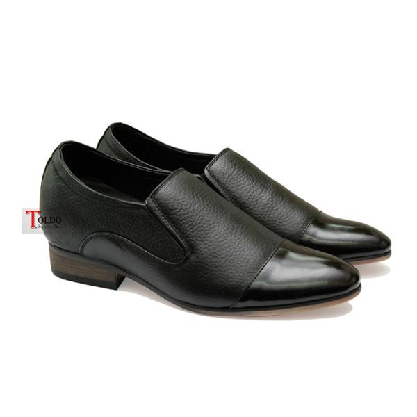 giày lười nam HN968 Đen sần-01.jpg