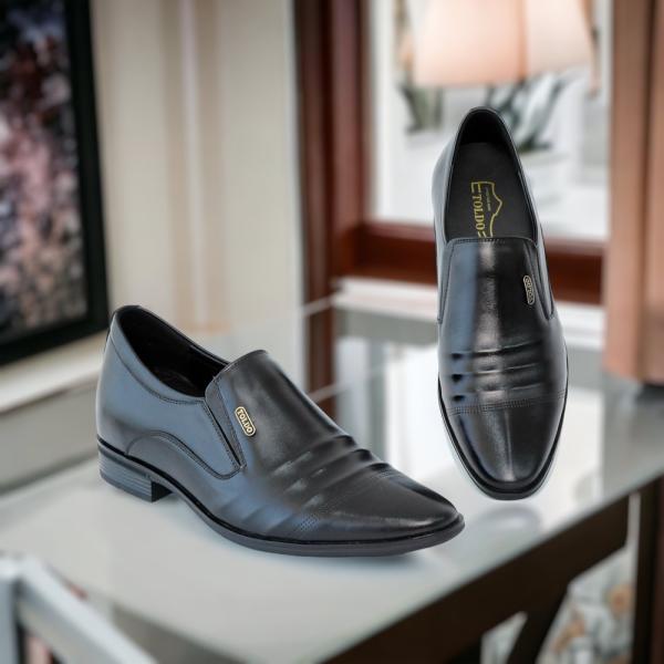 giày cao nam siêu nhẹ TD906 Đen trơn 6.jpg