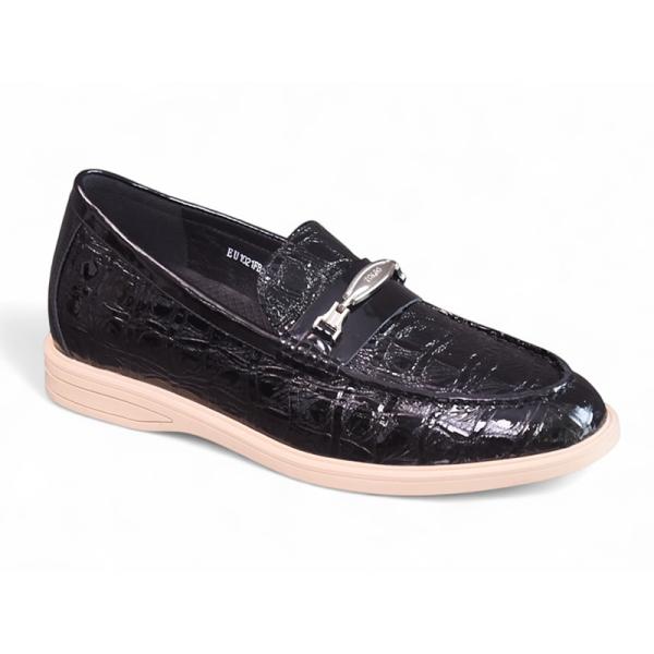 Giày cao nam 6cm vân cá sấu