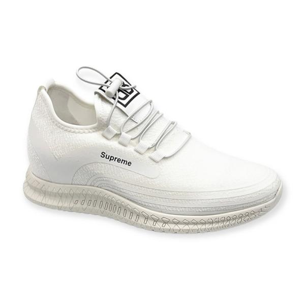 Giày cao thể thao màu trắng tăng 7cm