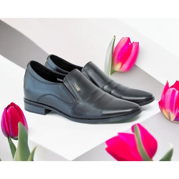 giày tăng chiều cao siêu nhẹ TD905 Đen trơn 2.jpg