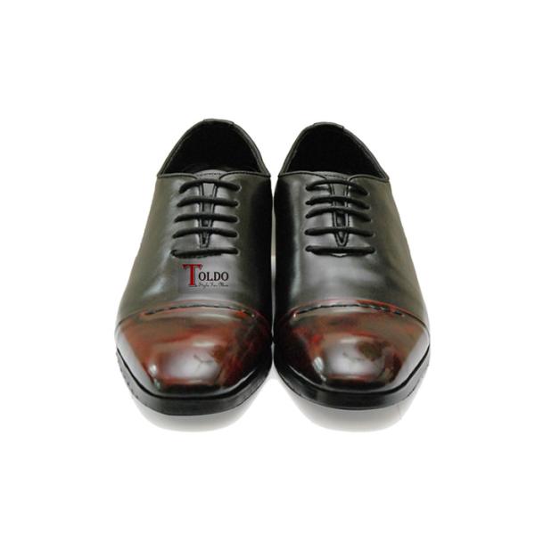 giày cao buộc dây nam HN969 Đen đỏ-04.jpg