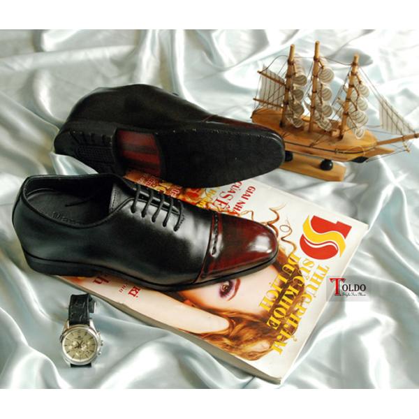 giày cao buộc dây nam HN969 Đen đỏ-08.jpg