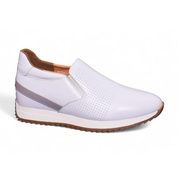 Giày cao nam 8cm màu trắng cao cấp