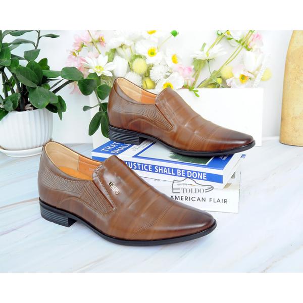 giày cao cho nam sang trọng TD905 Nâu sần 5.jpg