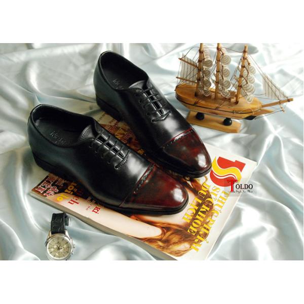 giày cao buộc dây nam HN969 Đen đỏ-07.jpg