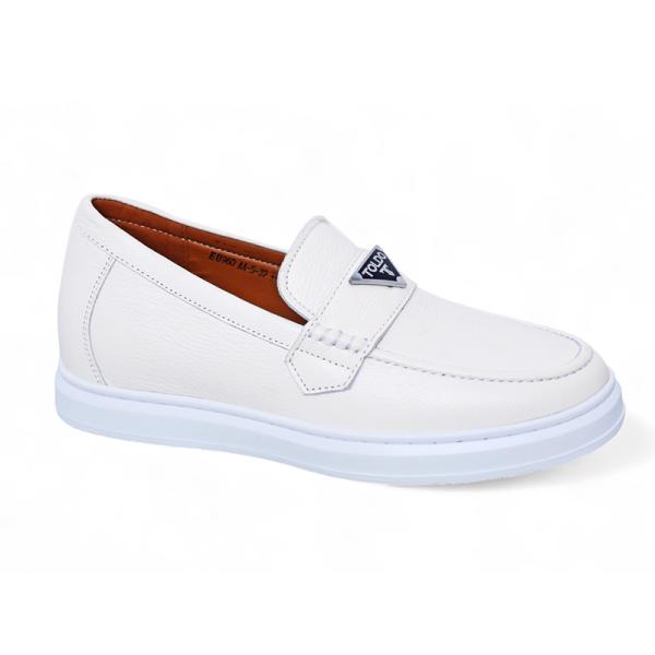 Giày cao 6cm màu trắng sầ