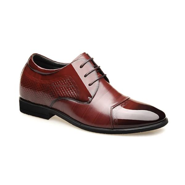 Giày cao 7cm nâu bóng