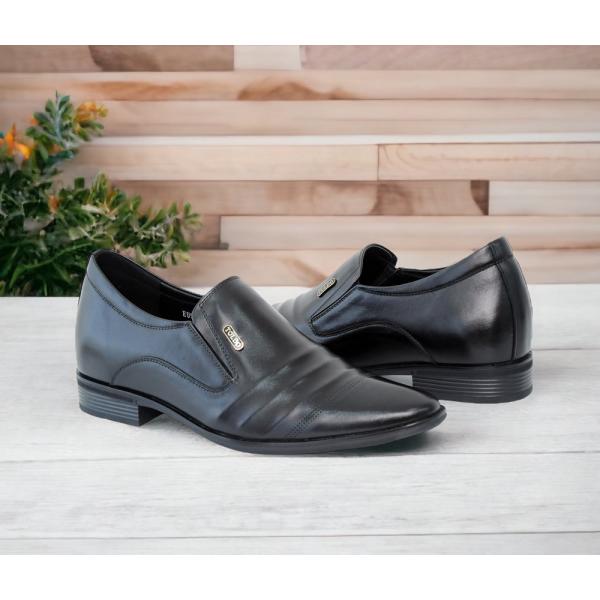 giày cao nam siêu nhẹ TD906 Đen trơn 4.jpg