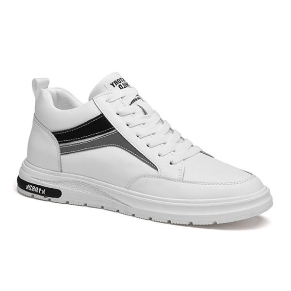 Giày nam cao 7cm màu trắng