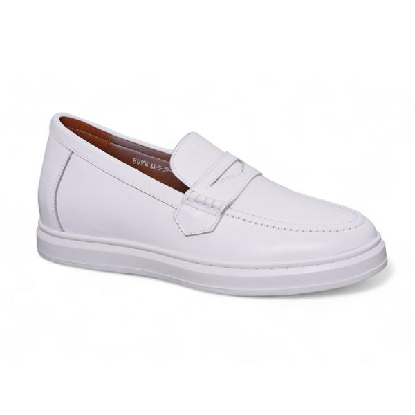 Giày cao 6cm cho nam màu trắng